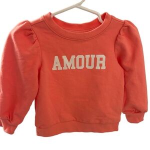 Janie and Jack Puff Sleeve Sweatshirt